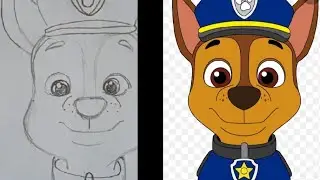 desenhar e pintar o Chase, patrulha canina