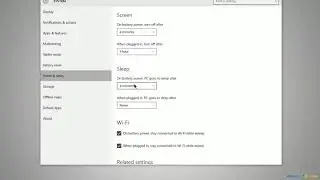 Windows 10 Training - Sleep and Screen Saver