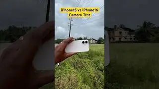 iPhone 15 vs iPhone 16 - Camera Test.  #iphone #nature​⁠@Tech_Connect2 #youtubeshorts #tamil #grow