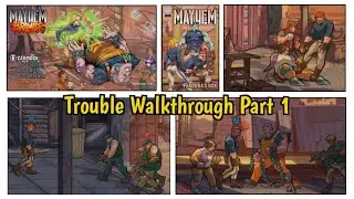 Mayhem Brawler Walkthrough Part 1 with Trouble. Streets of Rage 4 Style Fighter