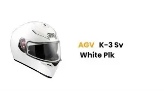 K 3 Sv Mono White Plk  | AGV HELMET 360º VIDEOS | HELMET REVIEW