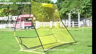 Upgraded Portable Soccer Trainer, 2 in 1 Soccer Rebounder Net