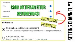 CARA MENDAPATKAN REKOMENDASI YOUTUBE