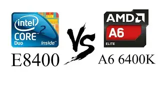 Core 2 Duo E8400 VS AMD A6 6400K - Games Benchmark
