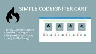 Simple Codeigniter 3 Cart Using Session