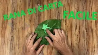 Rana di carta che salta Origami Facile - fai da te dyi