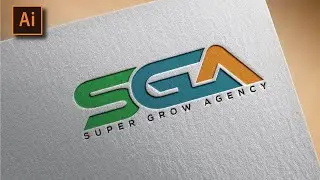 Typography Logo Design In Adobe Illustrator | Logo Mockup PSD Free Download