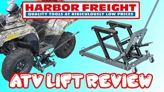 Harbor Freight - Pittsburg 1500 Lb. Steel ATV/Motorcycle Lift - Review - Moving and Lifting ATV
