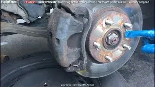 Removing Brake Rotor Screws That Won't Come Out Of If Already Stripped