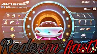 [LIVE PROOF]😲. FREE MCLAREN IN PUBG MOBILE||PUBG MOBILE REDEEM CODE||REDEEM CODE PUBG MOBILE TODAY|