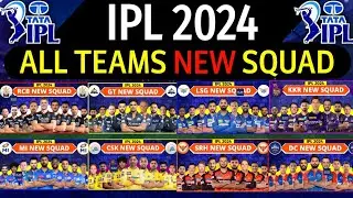 IPL 2024 - All Team Squad | IPL Teams 2024 Players List | RCB,CSK,MI,KKR,SRH,GT,DC,PBKS,RR,LSG