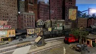 Model Train Layout N&W in the City