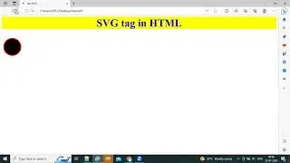 How to use SVG tag in HTML