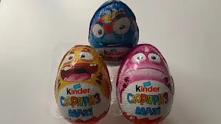 Kinder Maxi Surprise 2020! Серия со смайликами!