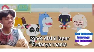 Robot kalian laparnya - Bayi Panda: Pesta Memasak - Deaf Indonesia
