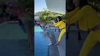 Falling in the pool viral Tiktok