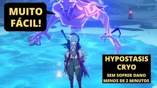 COMO VENCER FÁCIL HYPOSTASIS CRYO SEM LEVAR DANO, MENOS DE 2 MINUTOS! (COM RAZOR) [Genshin Impact]