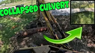 This Culvert COLLAPSED! Let's Replace It