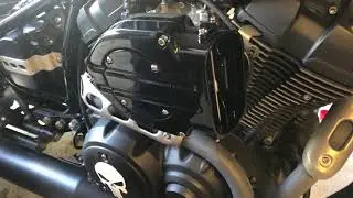 BARON - Silencieux noir Slip-on - Embouts coupe droite - Yamaha XV 950 Bolt à partir de 2014 - Noir