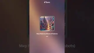 Нейросеть создаёт музыку 🤯! Новый трек - Мир Роботов (World of Robots). Suno.