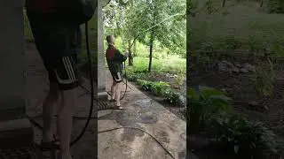 Полив огорода. Реактивная тяга