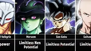 Anime Characters with Unlimited Potential
