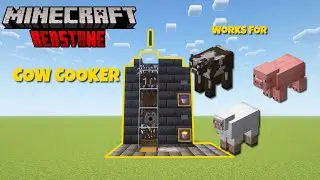 Compact Redstone Cow Farm 1.20 - Minecraft Redstone Tutorial