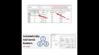 Automatically add serial number auto genrate in Microsoft Excel  3 trick