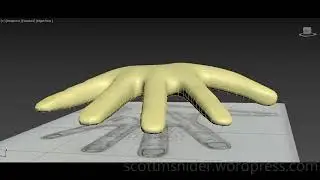 Ponikarovsky: 3DS MAX Practice Polygon Modeling Hand Model Video #19 (05-02-2026)