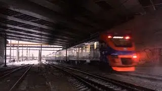 Электропоезд ЭП2Д-0034 «РЭКС» и приветливый машинист