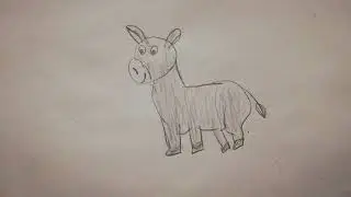 Как рисовать ослика