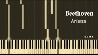 Beethoven - Sonata no.  32, op.  111, Arietta (Synthesia)