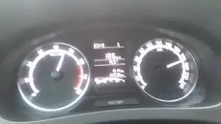 Skoda Rapid 2018. Top speed