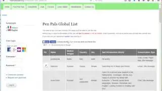 Find worldwide pen pals