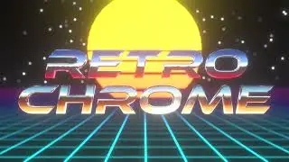 Retro Synthwave Text - Tutorial in description
