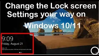 How to change the Lock screen settings in Windows 10/11