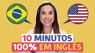 10 minutos DE CONVERSAÇÃO REAL em inglês para praticar | Exercício para básico e intermediário