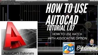 AUTOCAD Basic Tutorial For Beginners - 1.07 HATCH WITH ASSOCIATIVE OPTION