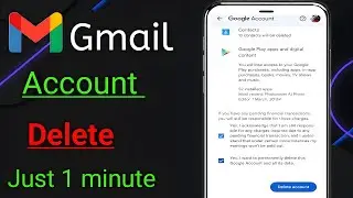 How to Delete Gmail I'd Google account permanently 📵