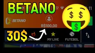 GANHE 30$ PARA FAZER APOSTAS NO APLICATIVO BETANO 2022