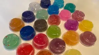 ASMR no talking: Decorating 24 Mini Slimes ✨