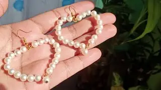 Handmade Pearl Earring/ Earring Making Tutorial/Pearl Earring lover/Simple Earrings