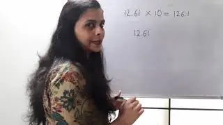 Multiplying Decimals by 10, 100,1000 in Hindi | Multiplication of Decimals For Class 5