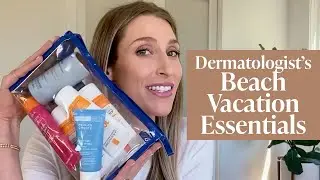 What a Dermatologist Packs for a Beach Vacation: Reef-Safe Sunscreen, UPF Clothing, & More!