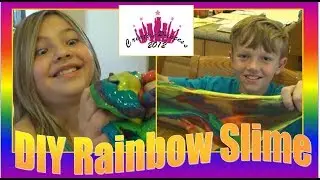 DIY Rainbow Slime - Creative Princess