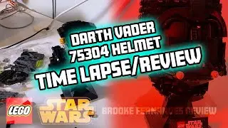Building a Lego Star Wars Darth Vader Helmet! (Time Lapse/Review)