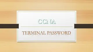 VTY Password Configuration of Router