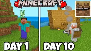 I survived 10 Days In Minecraft Trail 🔥