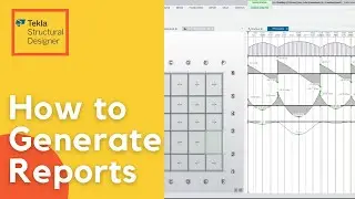 How to Generate Reports in Tekla Structural Designer in Tamil | Tekla Structure Tutorials in Tamil