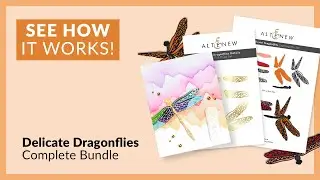 Beautiful DIY Crafting with Delicate Dragonflies Layering Die Set & Hot Foil Plate
